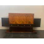 Thuya Burl Sideboard with Ebonized Body, 1930s